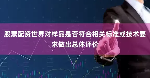 股票配资世界对样品是否符合相关标准或技术要求做出总体评价