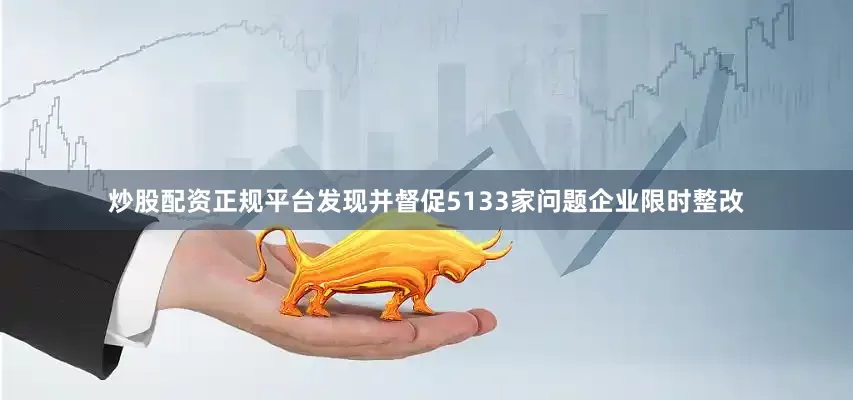 炒股配资正规平台发现并督促5133家问题企业限时整改